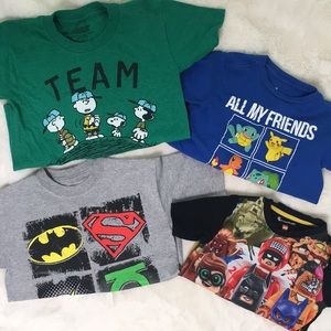 Variety of boys t-shirts